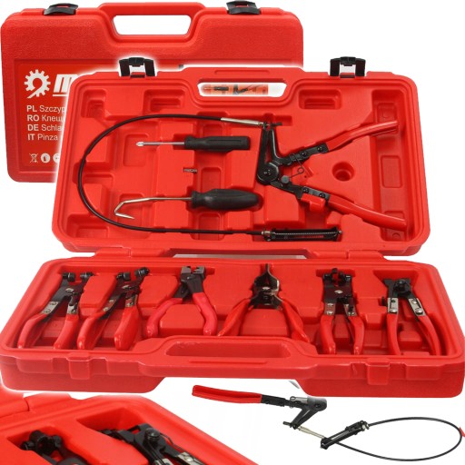 ЩИПЦІ ЗАЖИМНІ 9 шт. НАБІР ЩИПЦІВ