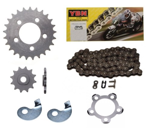 RO7029 - КИШЕНЬКОВИЙ ВЕЛОСИПЕД ПОНІ ЛАНЦЮГ ЗІРОЧКА ПЕРЕДНЯ ЗАДНЯ НАТЯГУВАЧ