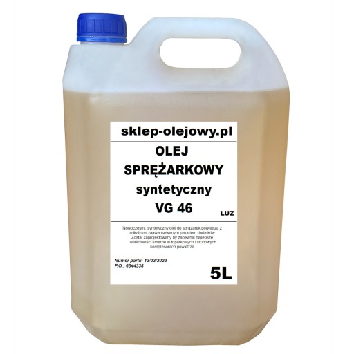 Синтетичне масло для компресорів vg 46 5L