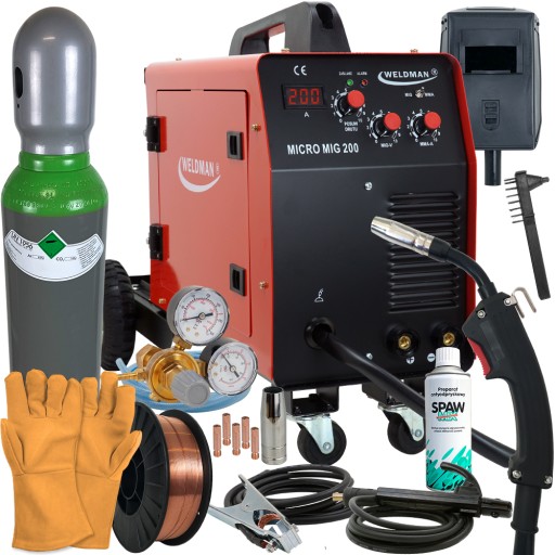 MIGOMAT сварочный аппарат WELDMAN MIG 200A MMA 230V комплект