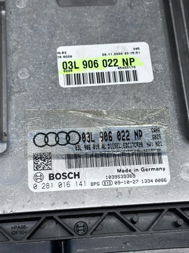 AUDI A5 8T A4 B8 Bedienteil DES MOTORS Computer 03L906022NP 2.0 TDI