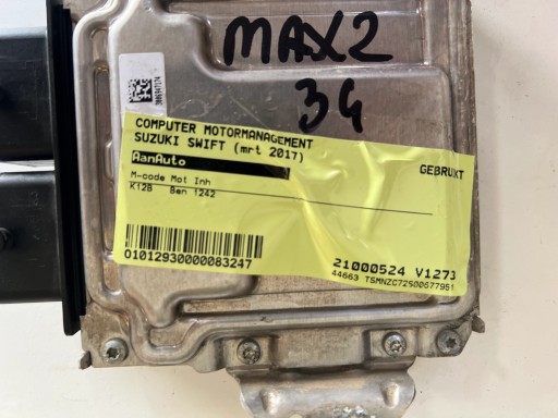 SUZUKI SWIFT K12B 1.2 0261S07288 33910-69L01 1039S50876 ECM-069L0- computer