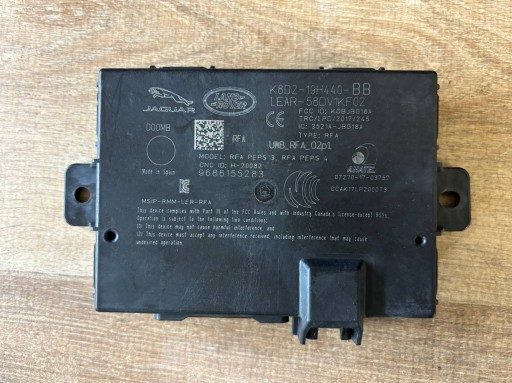 K8D2-19H440-BB - Модуль бесключевого контроллера jaguar land rover l405 l494 l550 oe ​​k8d2-19h440-bb