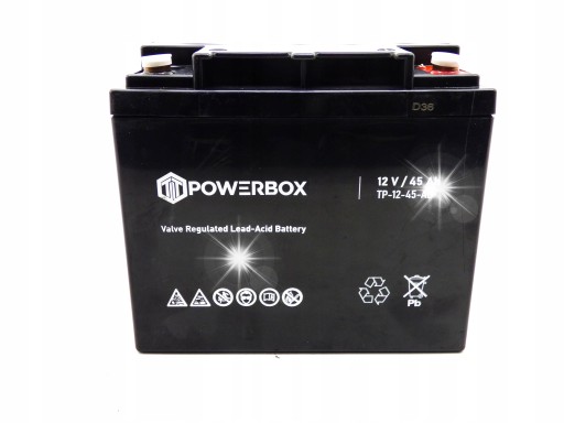 Аккумулятор agm 12 в, 45 ач, гель vrla, не требующий обслуживания, для источника питания печи ups