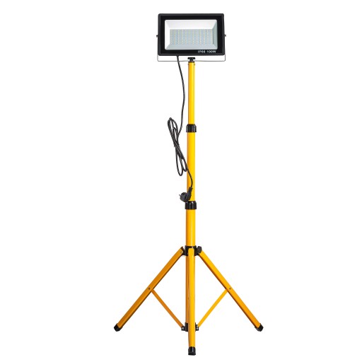 Будівельна стійка 1x 100W галогенний тонкий прожектор