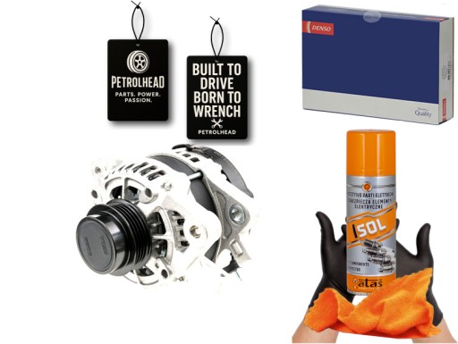 DENDAN1491#ECS-PCP+K - Генератор toyota yaris 1.5 03/17- denso #petrolhead pro+ kit4