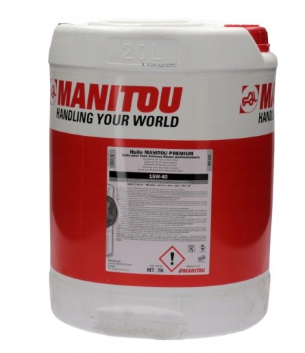 МАСЛО МОТОРНОЕ 15W40 MANITOU 20л ОРИГИНАЛ 895832
