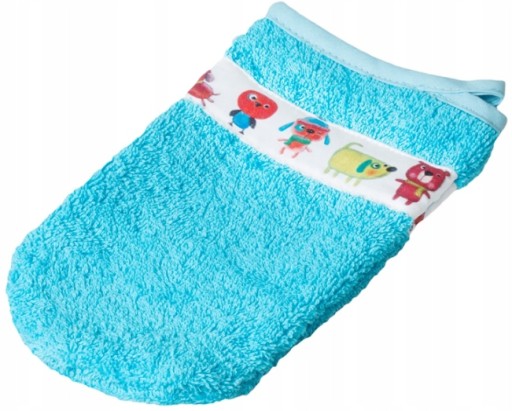 Рукавичка мочалка 100% МАХРА БАВОВНА Синя