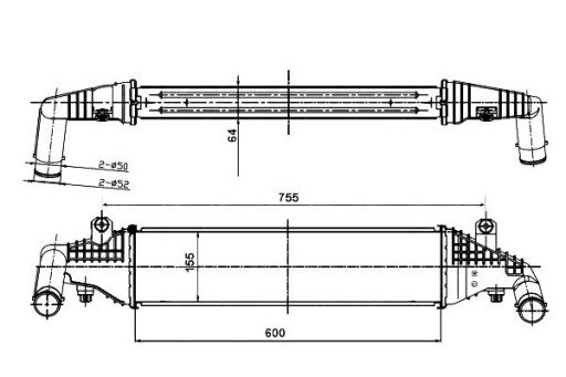 30364 - ІНТЕРКУЛЕР NRF MAZDA 3 1.6 DI TURBO (BK)
