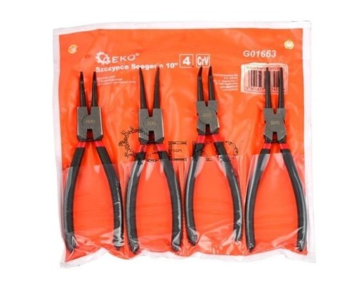 Плоскогубцы для колец SEGERA 250 мм 4elem. ФУТЛЯР