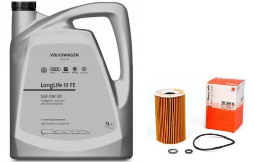 ФИЛЬТР OX 388D + МАСЛО VAG LONGLIFE III FE 0W30 5L