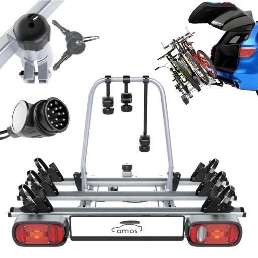 ВЕЛОСИПЕДНАЯ СТОЙКА ДЛЯ КРЮКА ПЛАТФОРМА 3 ВЕЛОСИПЕДА 13 PIN