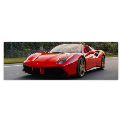 Plakaty 200x66 Czerwone Ferrari Droga