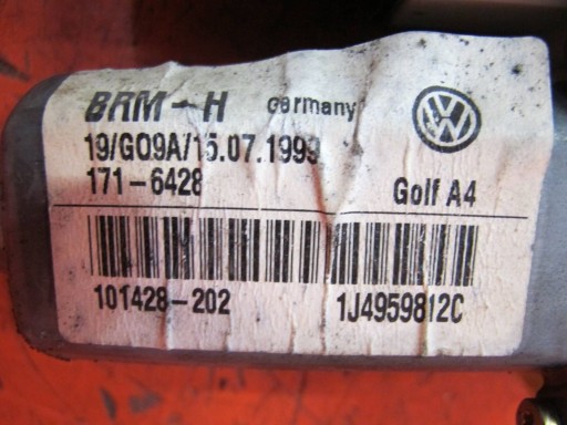 VW BORA GOLF IV mini motor module windows right rear part 1J4959812C 9776-101438-203