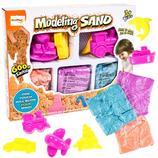 ФОРМИ ДЛЯ ПІСКУ Kinetic Piaskolina 3 кольори 600г