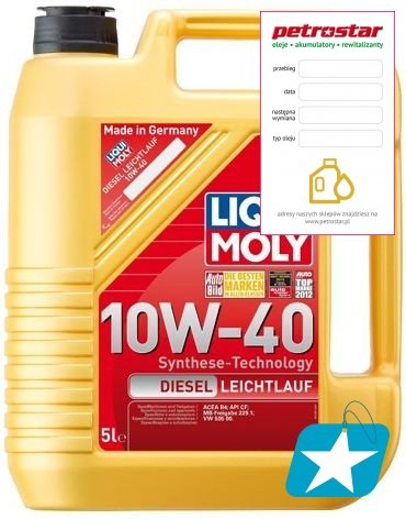LIQUI MOLY DIESEL LEICHTLAUF 10W40 21315 5л