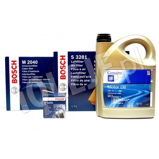 ФИЛЬТРЫ BOSCH ASTRA H 1.6 1.8 2.0 + GM 5W30 5L