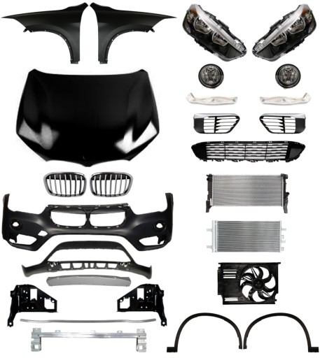 50 - BMW X1 F48 X Line 15- Манекен ремня бампера и капота