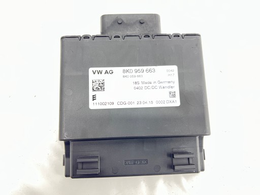 Module Unité de contrôle Stabilisatrice de tension AUDI A4 B8 LIFT 8K0959663