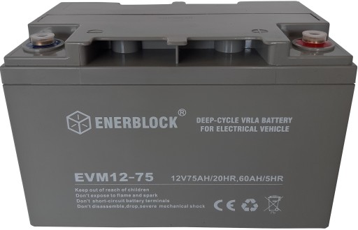 Аккумулятор глубокого разряда vrla agm 12 в 75 ач для циклической работы | усиленный