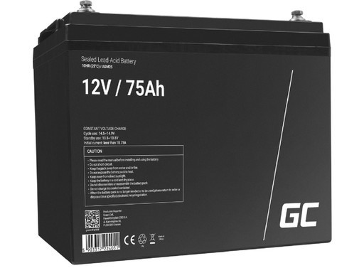 Аккумулятор greencell agm25 75ah 12v