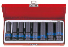 НАБІР ГОЛОВОК 1/2 8 шт. ДОВГИЙ 6-гранний. 12