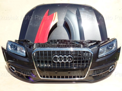 8R - AUDI Q5 8R0 LIFT S-LINE КАПОТА БАМПЕР ФОНАРЬ В КОМПЛЕКТЕ ПЕРЕДНЯЯ ЧАСТЬ
