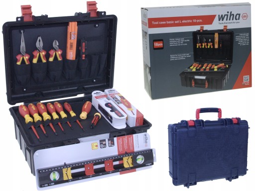 НАБІР ІНСТРУМЕНТУ ДЛЯ ЕЛЕКТРИКА WIHA 18 ЕЛЕМЕНТІВ У ПИЛОВОДОЗАХИЩЕНОМУ КОРПУСІ IP67