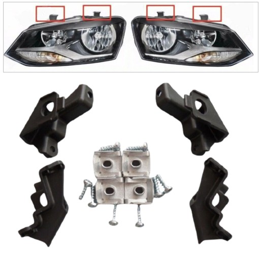 Для ремонта фар ремонтный комплект кронштейн ref