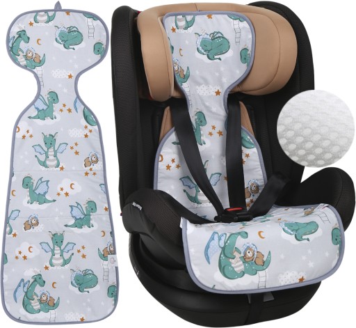 Вкладиш для автокрісла Babymam 9-36 кг різнокольоровий