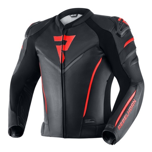 КУРТКА REBELHORN FIGHTER BLACK/FLO RED (60)