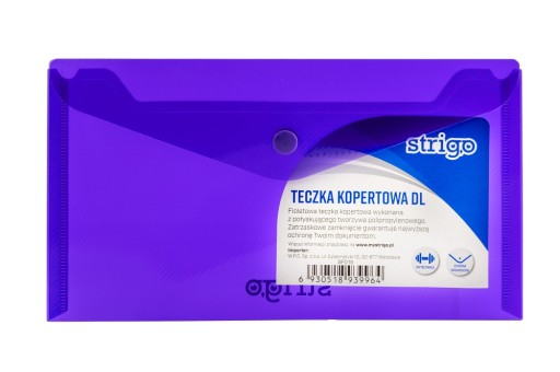 TECZKA KOPERTOWA STRIGO DL FIOLETOWA