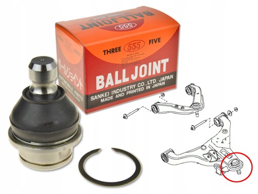 SB-N282 - Nissan navara d40 05 - цапфа переднього важеля