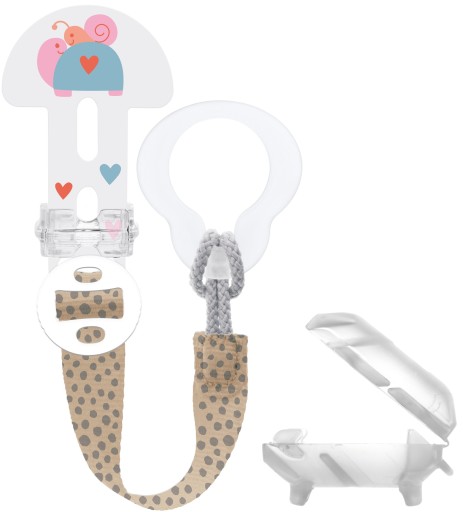 Кільце для соски MAM у відтінках коричневого та бежевого