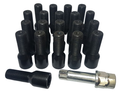 Гвинти torx 14x1. 5x33 чорний без шестикутника 20 шт ЄС