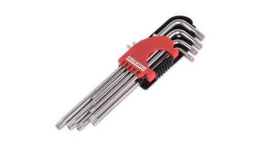 Ключі шестигранні TORX 9 шт. Т10-Т40 довгий Профі