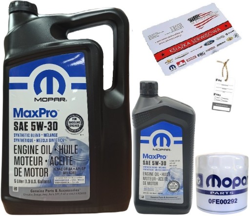 MOPAR 5W30 6L + МАСЛЯНЫЙ ФИЛЬТР MO-090 + БЕСПЛАТНЫЕ ПОДАРКИ