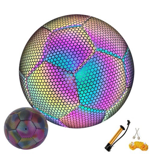 Світиться футбольний м'яч з насосом для м'яча