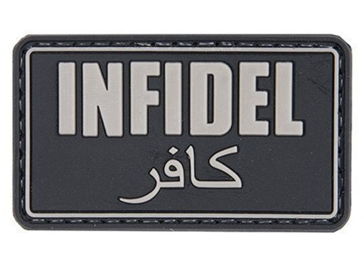 Нашивка GFC Tactical Infidel, чорна