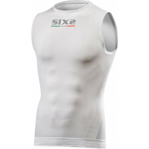 SIXS SMX tričko bez rukávov biela XXL