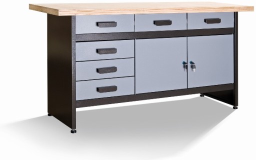 Польский инструментальный стол с твердой столешницей 40 мм