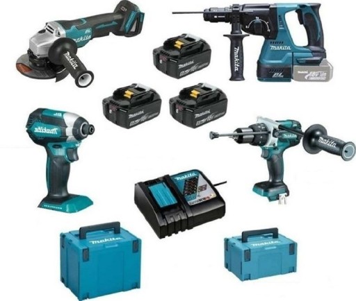 MAKITA комбінований комплект 18V 3x5. 0AH DLX4104TJ1