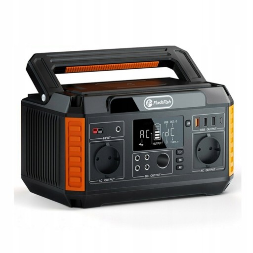 Flashfish p60 power bank 560w 230v 110v сонячний генератор 520wh кемпінг