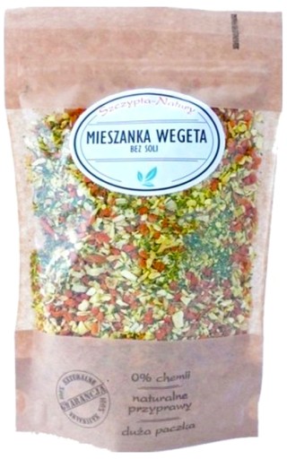 MIESZANKA WEGETA BEZ SOLI 100g NATURALNA JARZYNKA