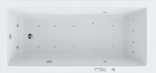 Wanna prostokątna akrylowa Essente Purefull odpływ z boku 170 x 80