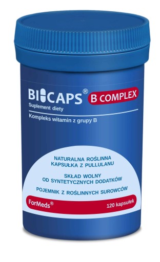 ForMeds BICAPS B COMPLEX Vegánsky komplex vitamínov B 120 kapsúl vegánsky