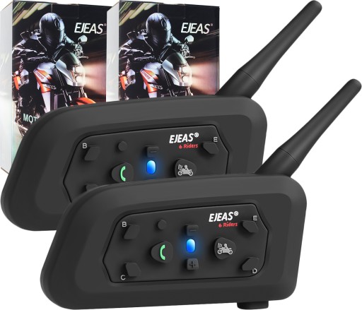 2X мотоциклетный домофон EJEAS V6 PRO BT5