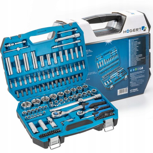 HOGERT набор торцевых головок биты торцевые ключи 144 шт