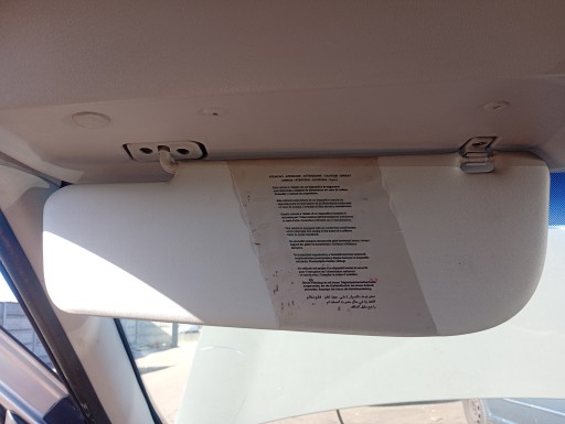 visor cover PRZECIWSLONECZNA left driver´s OPEL Combo 2 II 12-18
