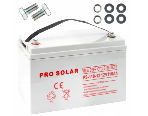 Акумулятор вольт polska глибокого циклу vpro solar 12v 110 ah vrla необслуговуваний